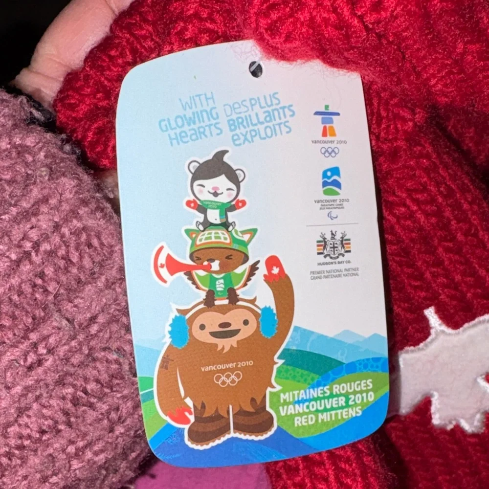 Olympic Red Kids Mittens